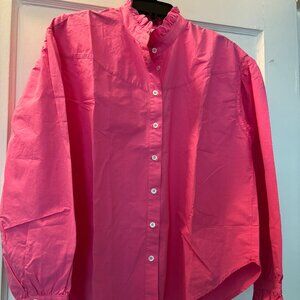 XIRENA XS Pink Zinnia Colette Shirt